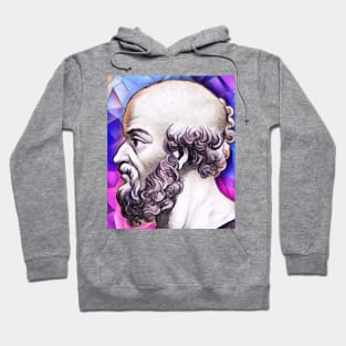 Eratosthenes of Cyrene Pink Portrait | Eratosthenes of Cyrene Artwork 8 Hoodie